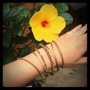 Indian golden bangles - set of 7